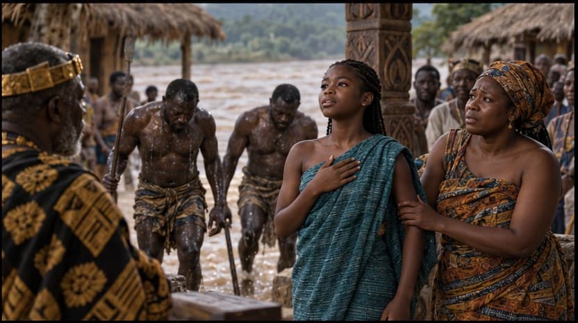 Illustration for scene 5 of Abena and the Sacred Drum