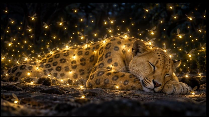 Illustration for scene 6 of The Leopard and the Firefly