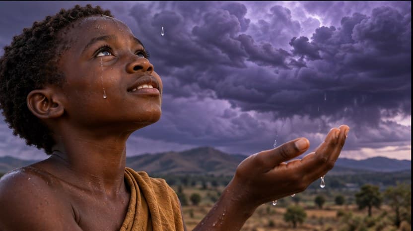 Illustration for scene 8 of The Boy Whose Songs Called the Rain